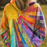 Guillermina | Sudadera de punto con patchwork multicolor
