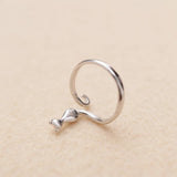 Berenice | Anillo de gato en acero inoxidable